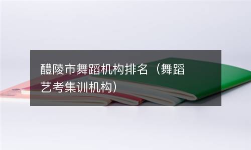 醴陵市舞蹈机构排名（舞蹈艺考集训机构）