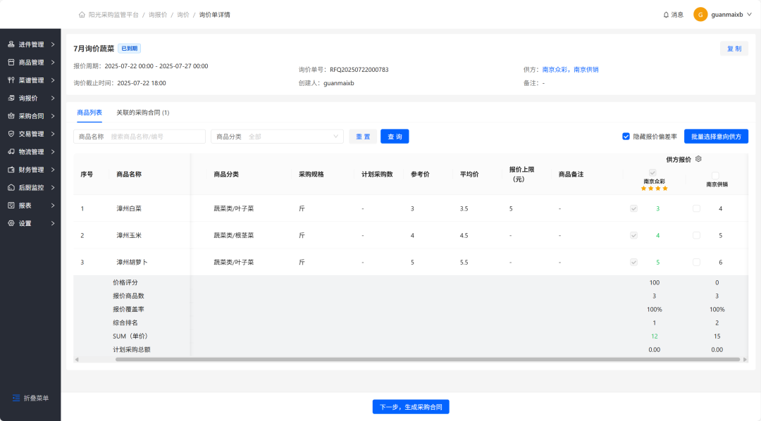 新疆伊犁机关后勤食安监管平台
