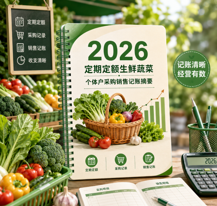 定期定额生鲜蔬菜个体户采购销售记账摘要指南(2026版) 定期定额生鲜蔬菜个体户采购销售记账摘要指南(2026版)