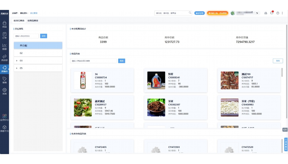 生鲜供应链流程图