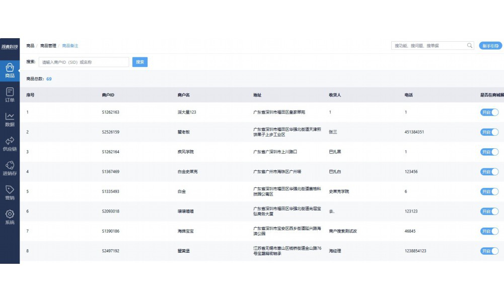 蔬菜进货单表格模板