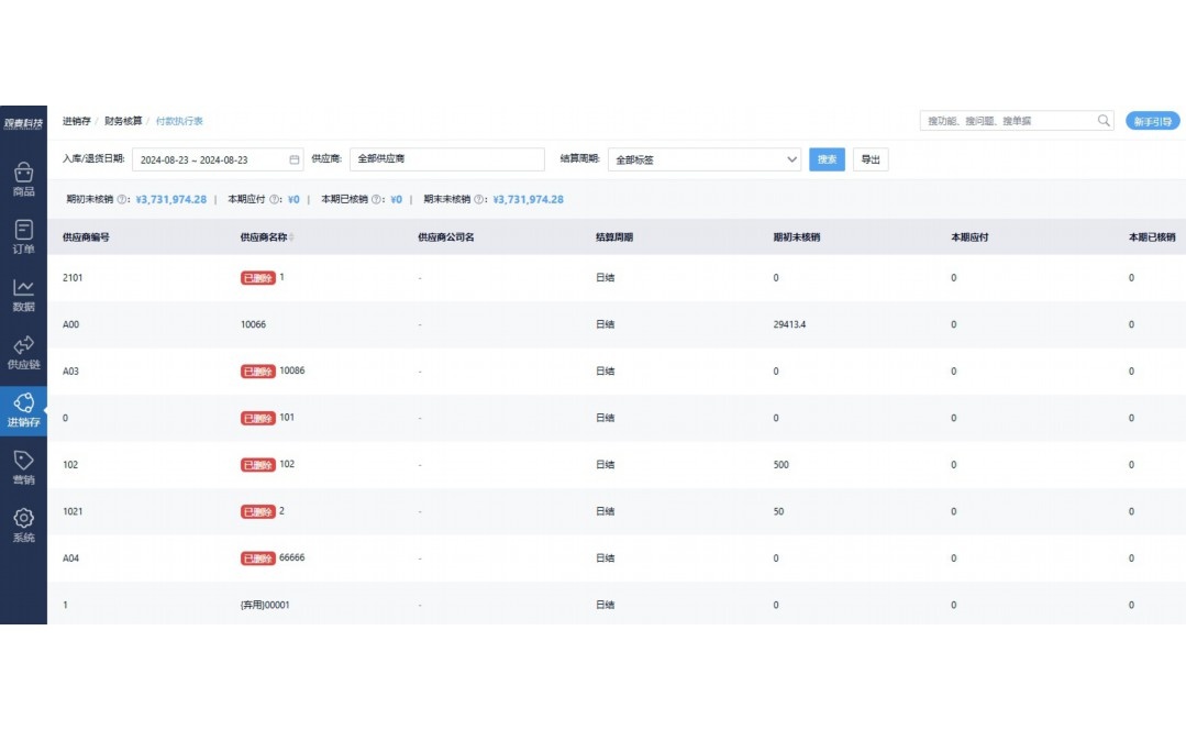 蔬菜批发进销存软件
