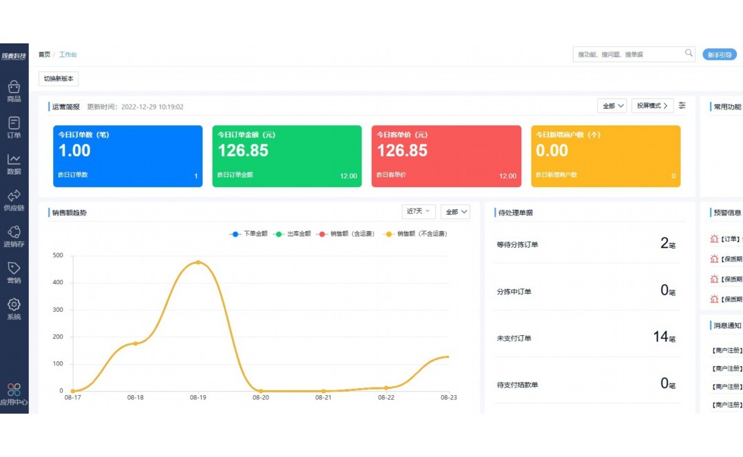 蔬菜销售系统
