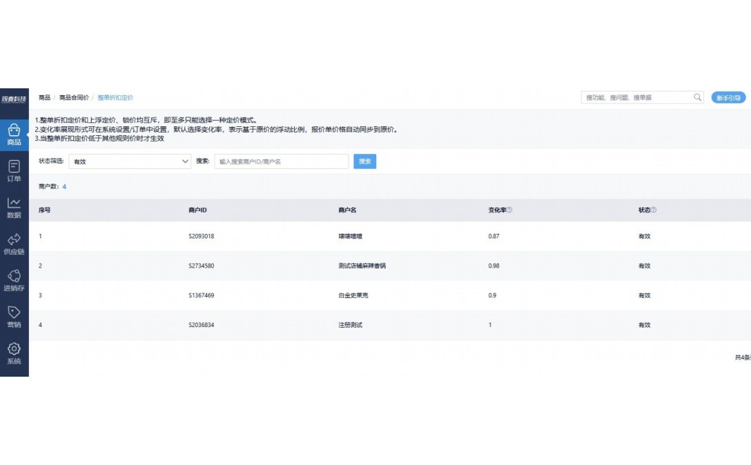 商店里的供应商管理系统