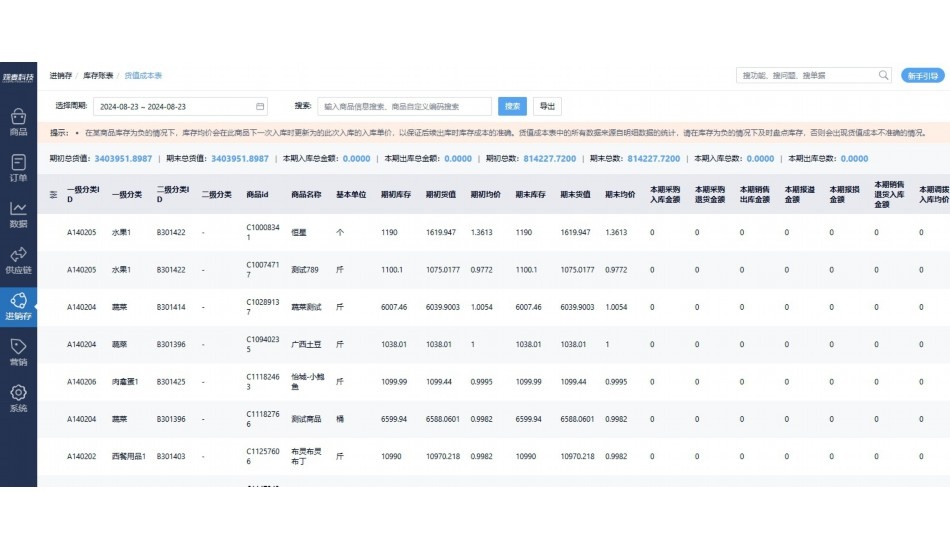 生鲜管理系统软件