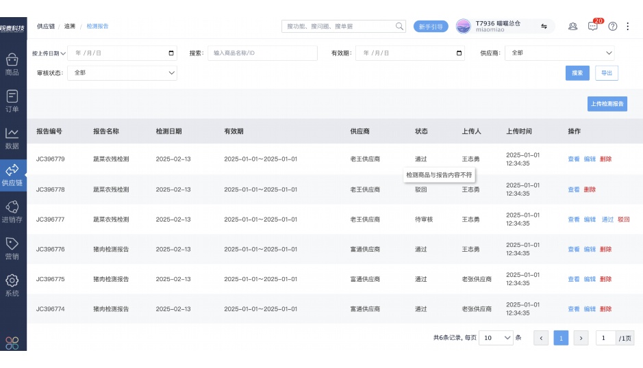 生鲜超市进销存管控