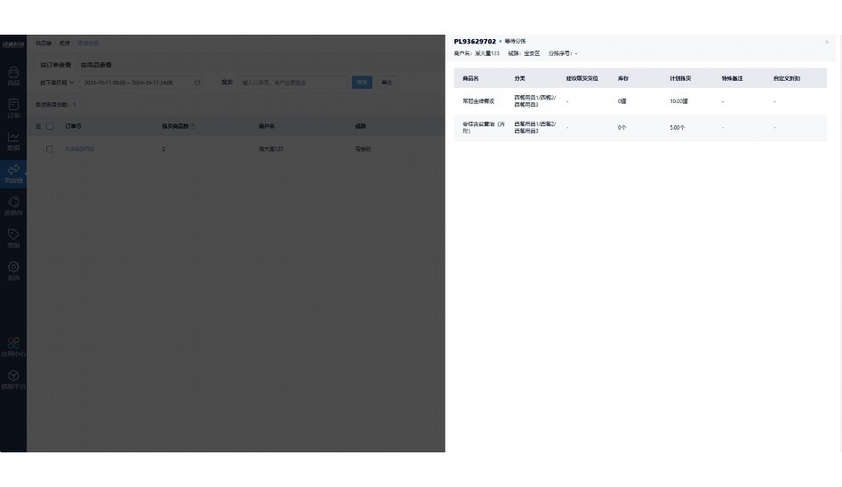 蔬菜配送软件的整体操作过程